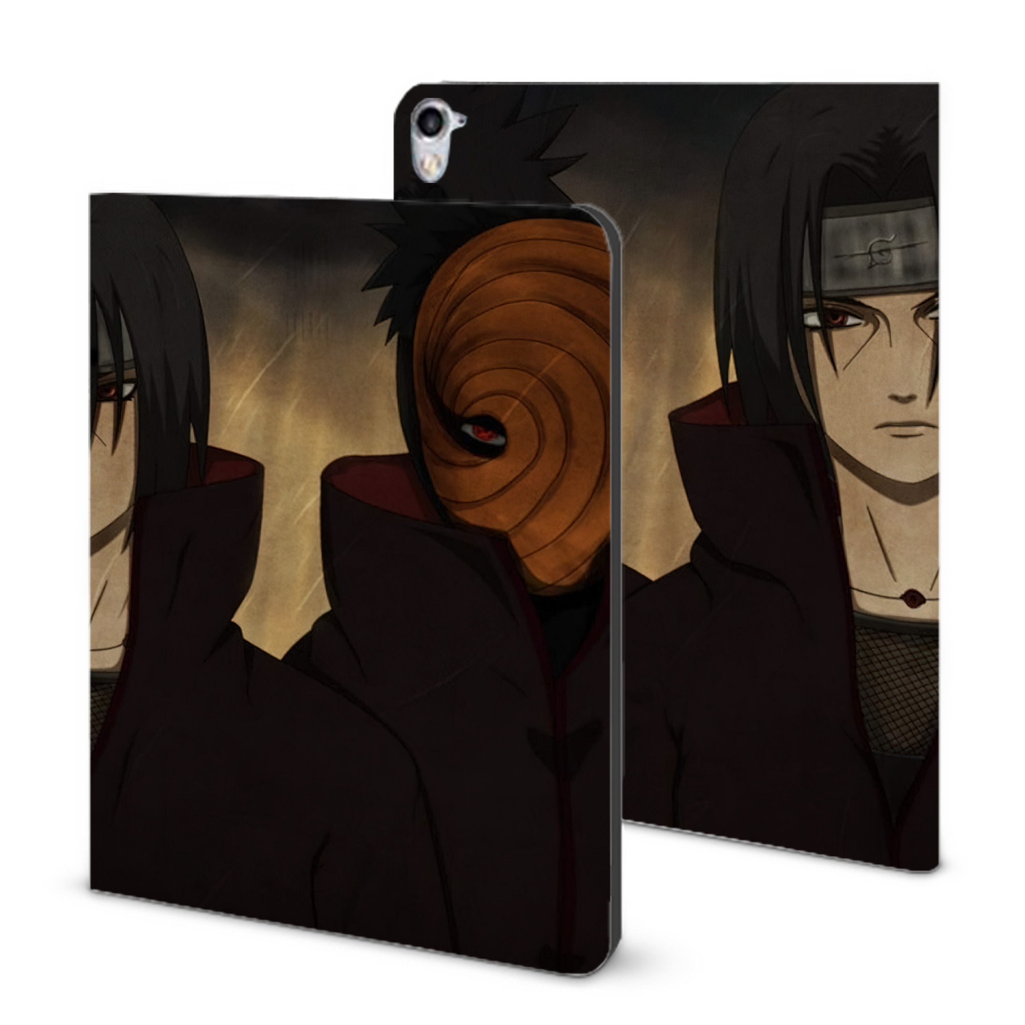 （画像用） NARUTO -ナルト- NARUTO -ナルト- 疾風伝 IPad ケース ブック型 PUレザー TPU 耐衝撃 軽量 薄型 ペン収納なし 全面保護 IPad 各モデル対応